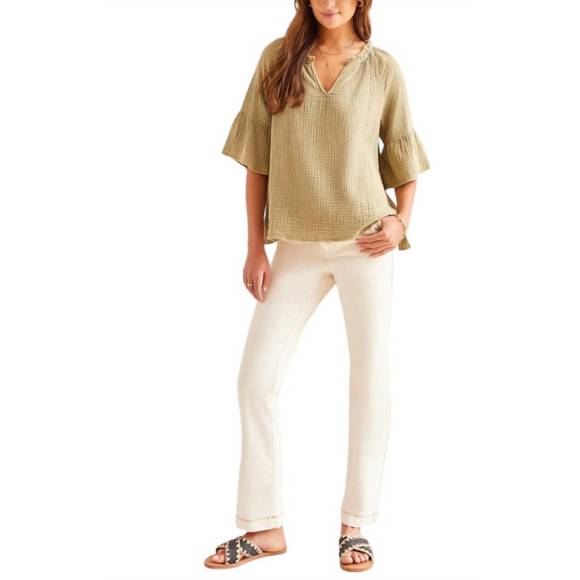 NEW TRIBAL raglan sleeve bouse top in cactus - Picture 1 of 2